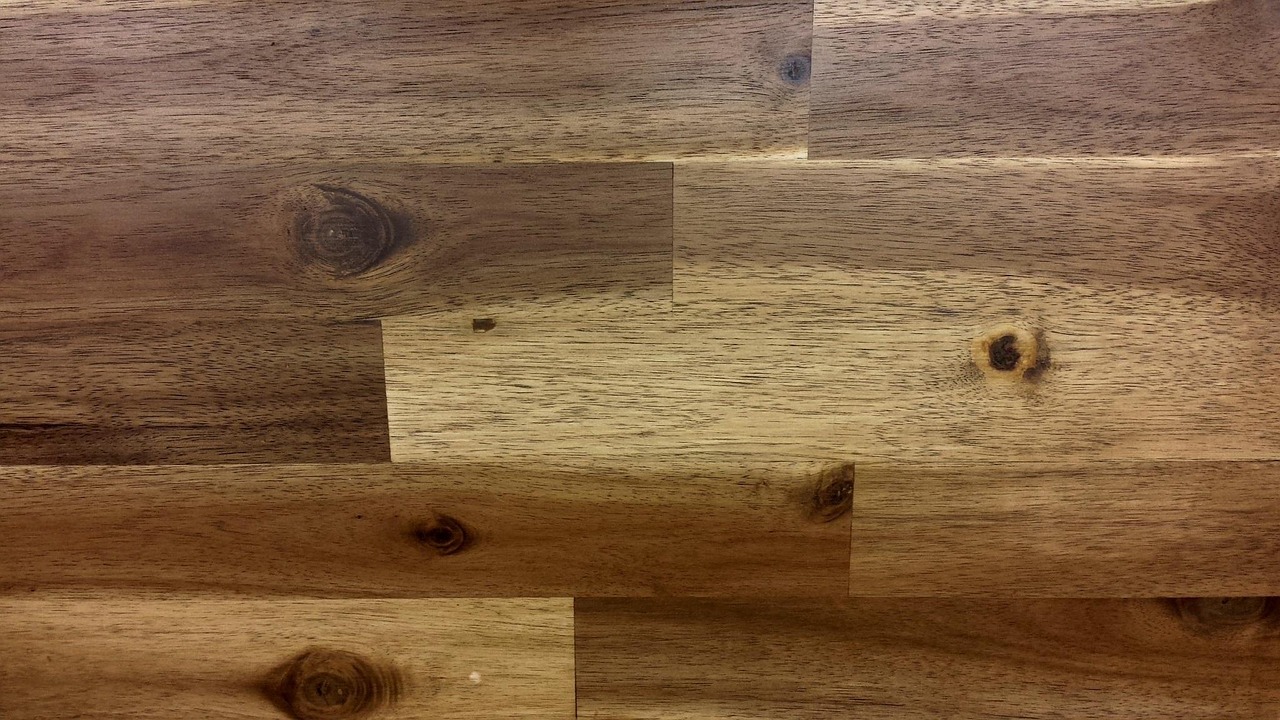 Close-up of a wood-look plank surface